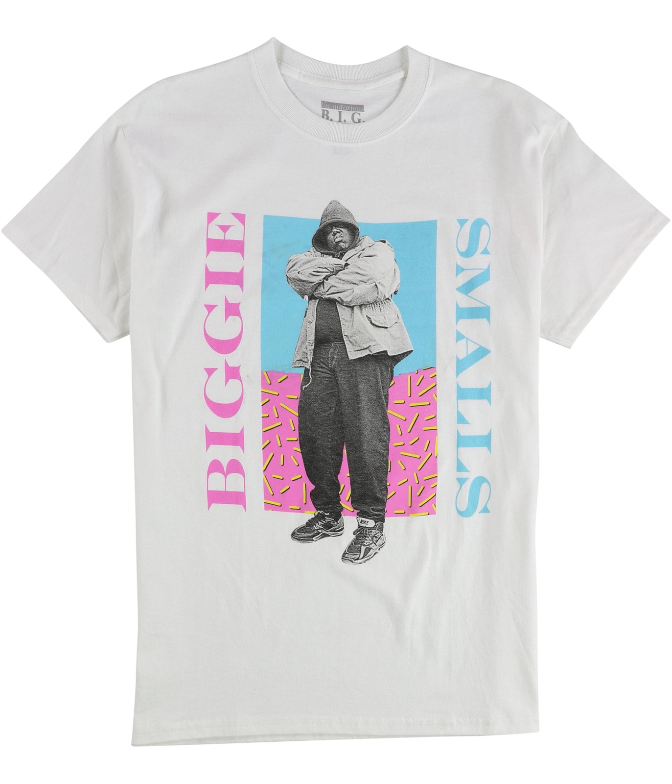 Пресловутая мужская футболка с рисунком B.I.G. Biggie Smalls, белая, M