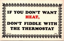 Vintage 1973 Paula Co. Postcard Funny Thermostat Quote Made in USA Retro Humor