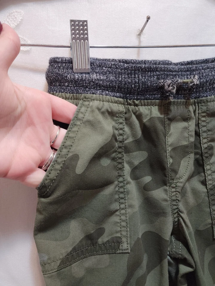 Jumping Beans Boys 5 Green Camouflage Jogger Pants Hunting Lounge Outdoors Army  - Image 3 of 4