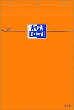 Oxford Notizblock DIN A6 kariert 80 Blatt ora...