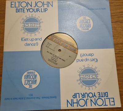 ELTON JOHN - Bite Your Lip (Get Up And Dance) / KIKI DEE Chicago ROCKET 12  1977