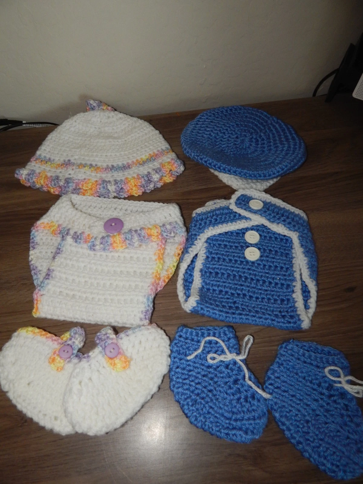 Newborn Baby Crochet Knit Costume Photography Prop Outfits ~ 2 sets ~ Boy & Girl
Opens in a new wind