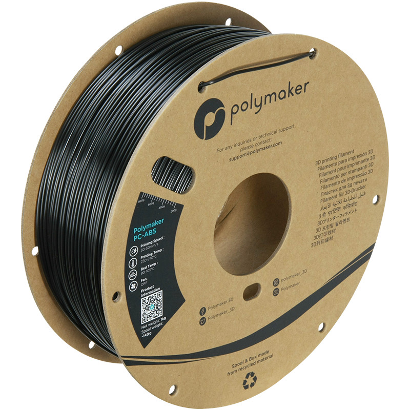 Polymaker PC-ABS Filament 1kg 1,75 mm - kostenloser Versand ab 3 Rollen
