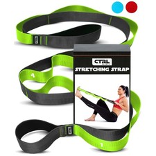 Multi-Purpose Yoga Stretch Strap with 10 Loops - Non-Elastics for Stability