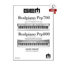 GEM PRP700 PRP800 Realpiano - Service Manual repair - Schema - Schematic Diagrams