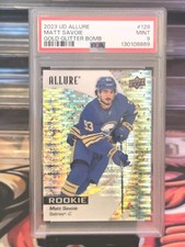 Matt Savoie 2023-24 Allure Rookie Gold Glitter Bomb  /199 PSA 9