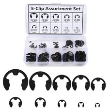 DIANN 120pcs EClip Assortment Kit EClip External Retaining Ring Assortment Se...