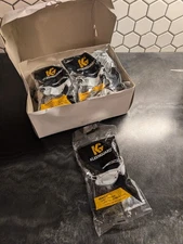 KLEENGUARD NEMESIS BLACK FRAME SAFETY GLASSES WORK CLEAR LENS 25676 (10 PAIR)