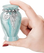 Memorials Small Urns for Human Ashes Keepsake Aluminum Mini Urns for Ashes with