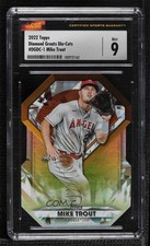 2022 Topps Series 1 Diamond Greats Die-Cuts Mike Trout #DGDC-1 CSG 9 Mint 0st9