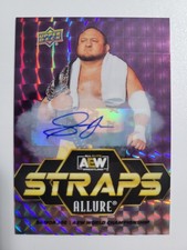 2024 UD Allure Straps Purple Diamond 10/10 Auto Samoa Joe