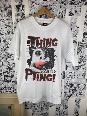 Vtg The Thing movie unisex white short sleeve tshirt QT8278