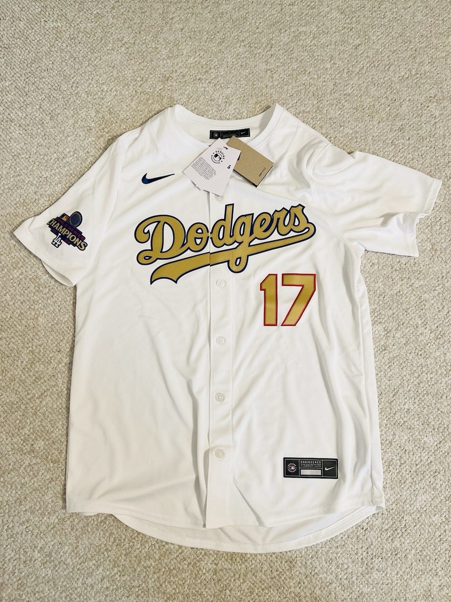 Shohei Ohtani LA Dodgers Nike 2025 Gold Collection Champs Shohei Ohtani LA Dodgers Nike 2025 Gold Collection Champs