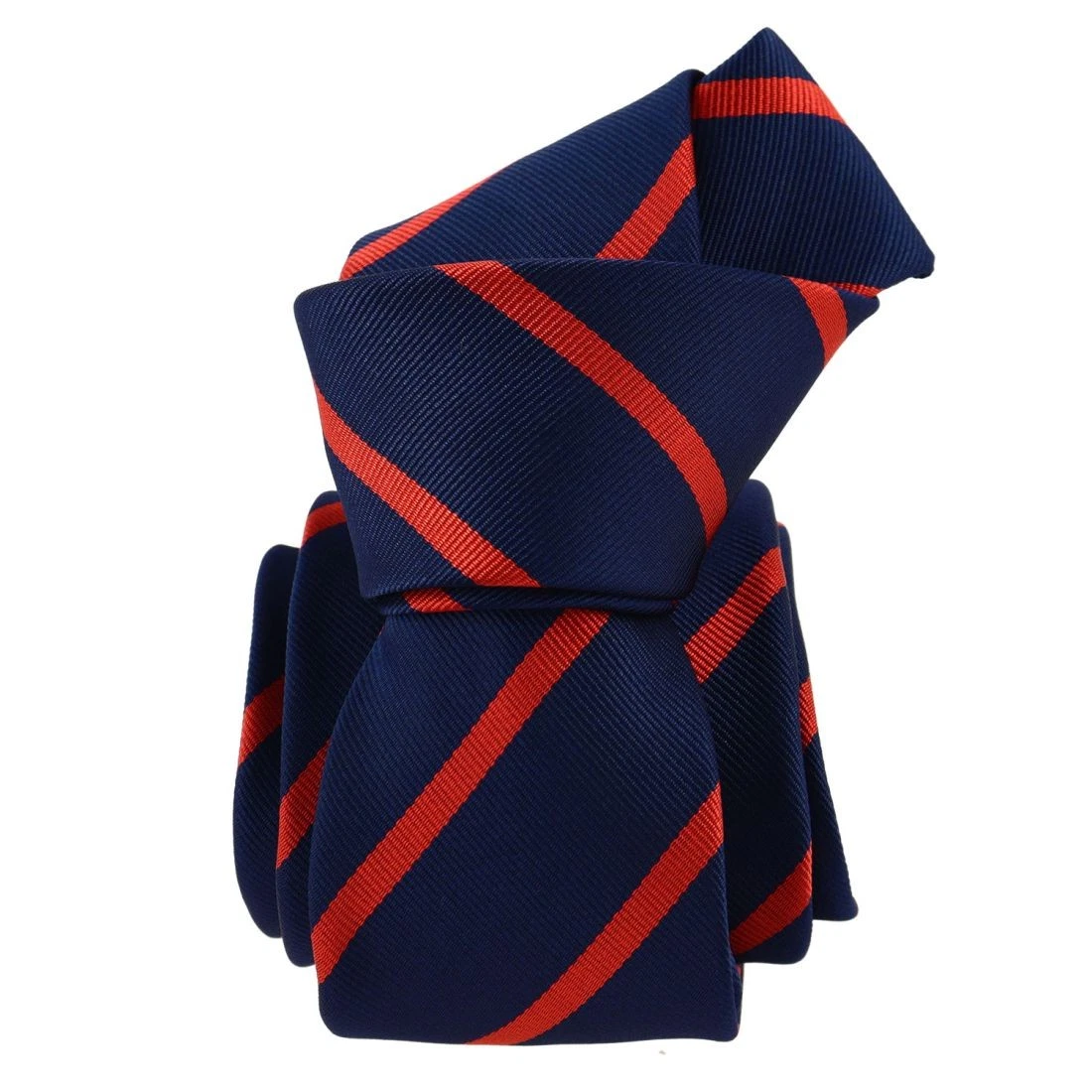 Cravate Clj Charles Le Jeune - Microfibre Bleu Roi à Motifs Fleurs De Lys - Neuf Avec étiquettes - Unisexe