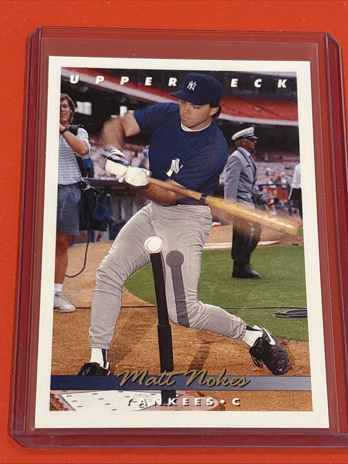 1993 UD Baseball Matt Nokes Card #116 New York Yankees