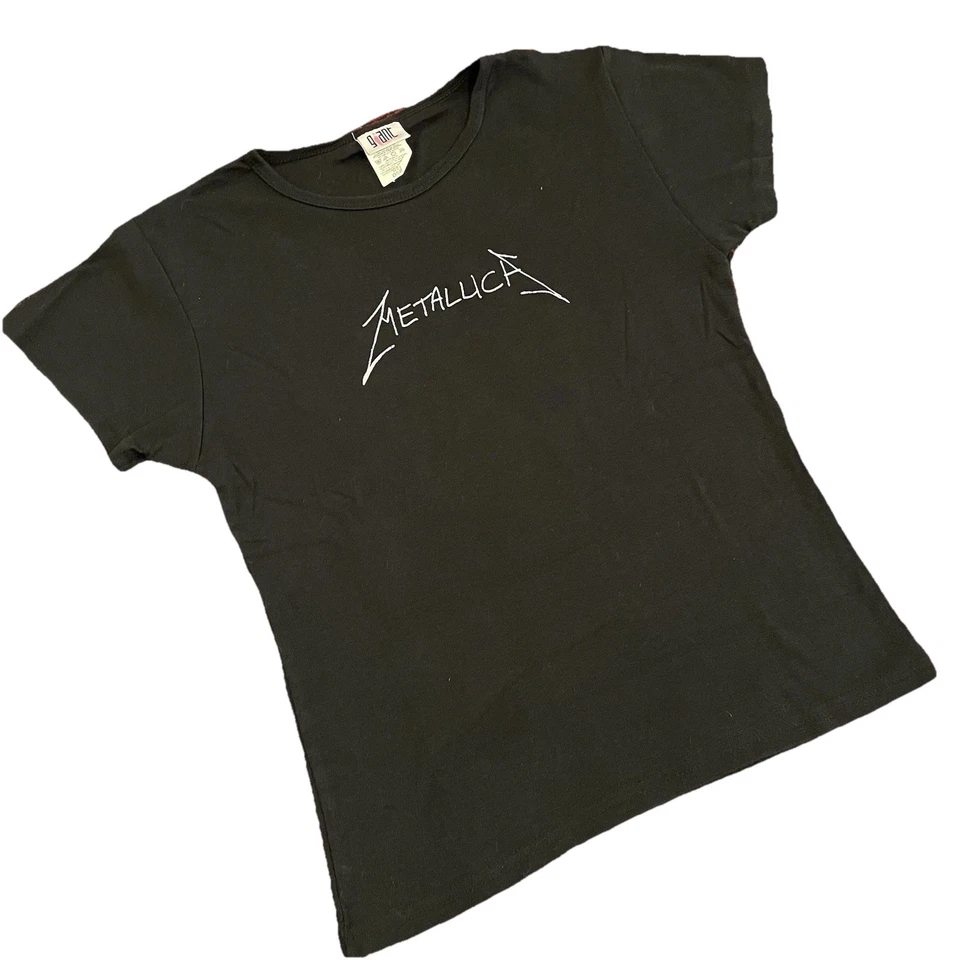 Винтажная женская футболка Metallica 90-е черная футболка - Изображение 2 из 4
