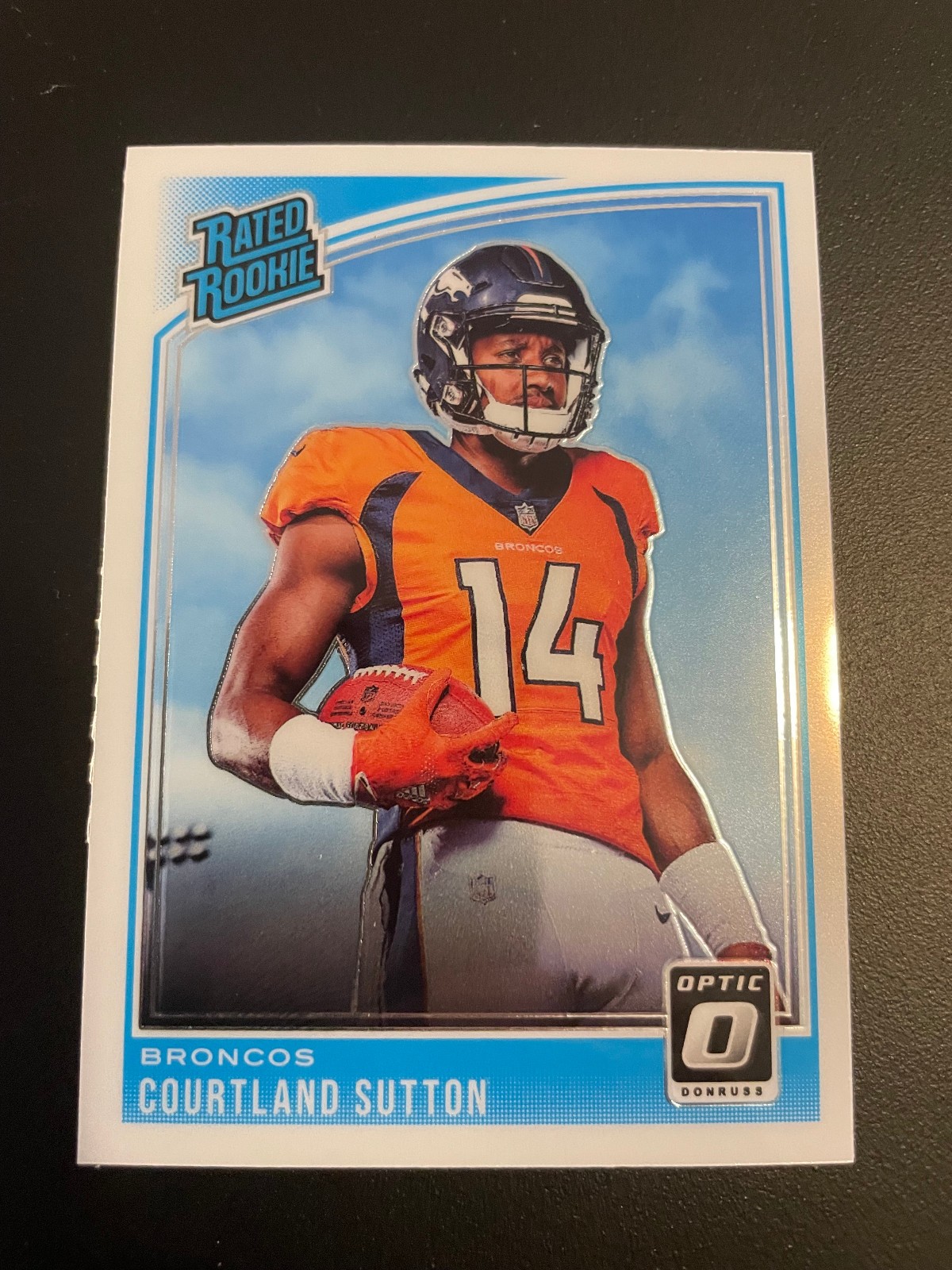 Courtland Sutton Denver 2018 Donruss Optic - Rated Rookie Holo Prizm #162 (RC)