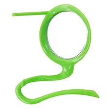 Pet Parrot Perch Bird Mirror Activitoy Interactive Fruit Fork Perch for Finch