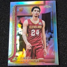2025-26 Topps Chrome Refractor Tyrese Proctor #300 Cleveland Cavaliers 