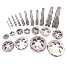 Left Hand M2 ~ M20 HSS Metric Thread Tap / Die / Kits Full Size Optional