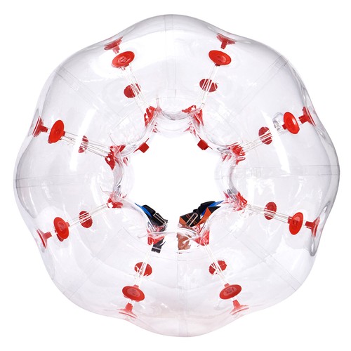 VEVOR 1,2m Bumper Ball Bubble Soccer Zorb Aufblasbarer Stoßball Rote Punkte - Bild 10 von 12