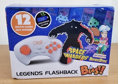 AtGames Legends Flashback Blast TV Game New in box 12 Built in Games Burgertime