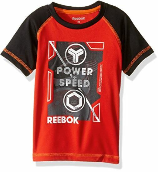 Reebok Toddler Boys' Active Short Sleeve T-Shirt, Power/Speed