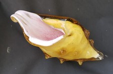 Hand Blown Glass Conch Shell Seashell