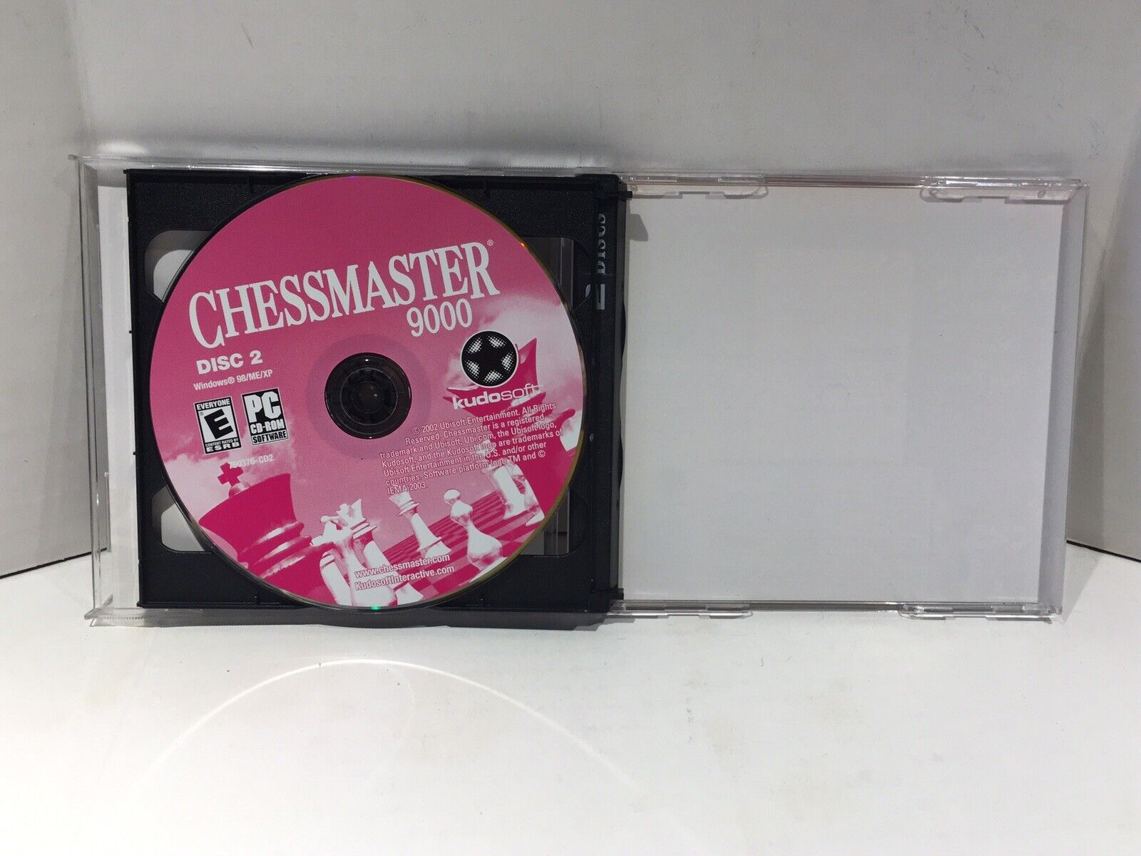 Chessmaster 9000 PC CD-ROM Computer Game - Two Discs - Windows 98/ME/XP