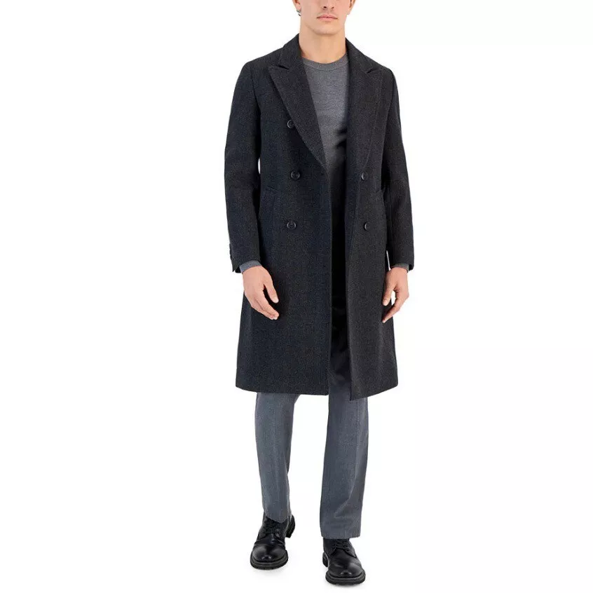 Hugo boss slim fit overcoat outlet