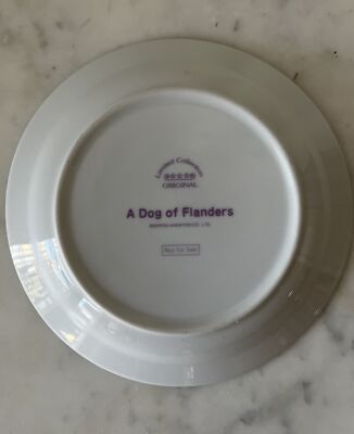 A Dog Of Flanders Limited Collection Nippon Animation Plate Unused