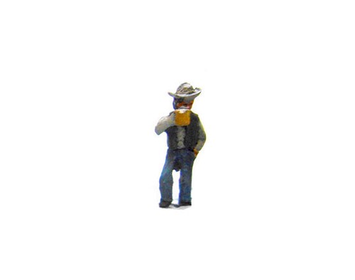 Gandy Dancers HO Scale Metal Unpainted Figure "Man Having Beer" - Picture 2 of 4