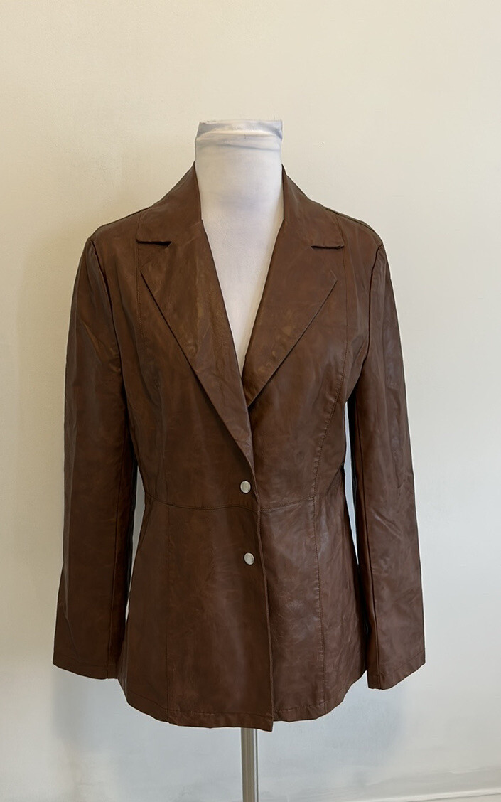 I.Am.Gia Brown Faux Leather Jacket size S | eBay