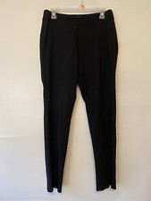 Krazy Larry Pants Womens 8 Black Pull On Stretch Ankle Slit Made In USA
