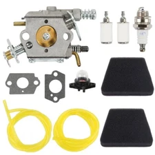 Carburetor&Air Fuel Filter Tune Up Kit For Craftsman 18'' 42cc Chainsaw Walbro 