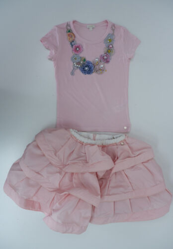 Microbe Miss Grant Outfit Set Alter 6 Jahre Tutu Rock T-Shirt Oberteil rosa verziert - Bild 1 von 10