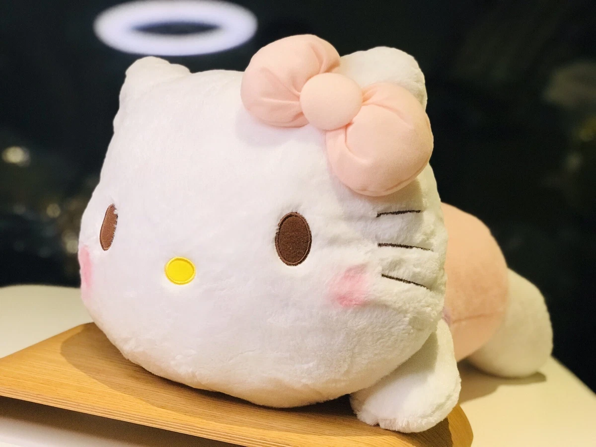 Brand New Hello Kitty Laying Down Plush Sanrio Japan Lying Soft Fluffy  Pastel