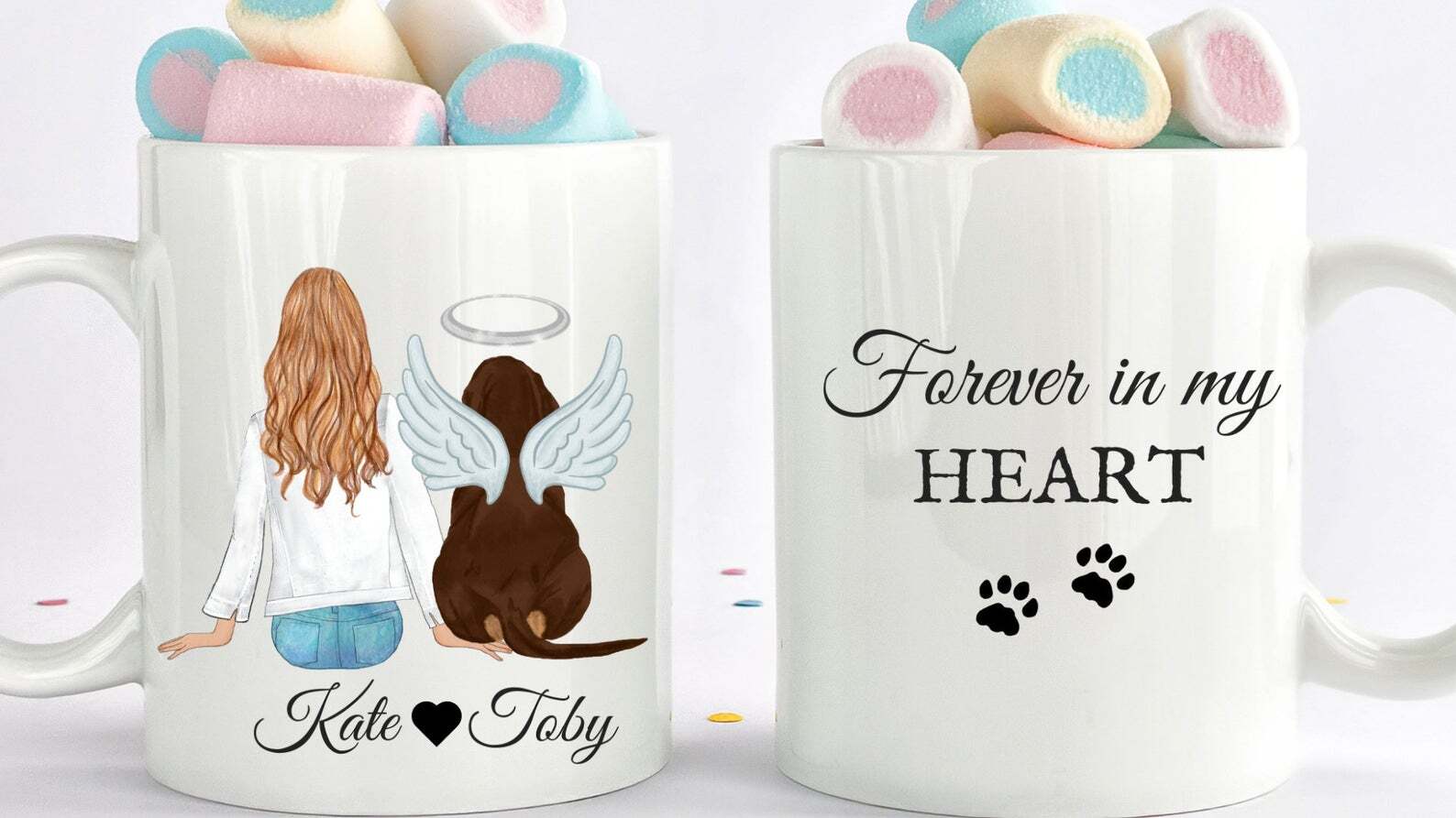 カスタム 犬 メモリアル マグ 犬 損失 ギフト 犬 恋人 ギフト パーソナライズされた犬 ママ マグ