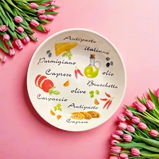 QUADRIFOGLIO Ceramica Pasta Serving Bowl Italian Antipasto Appetizer Pasta Dish