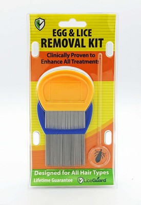 LiceGuard Egg & Lice Removal Combing Kit for All Hair Types, Lifetime Guarantee