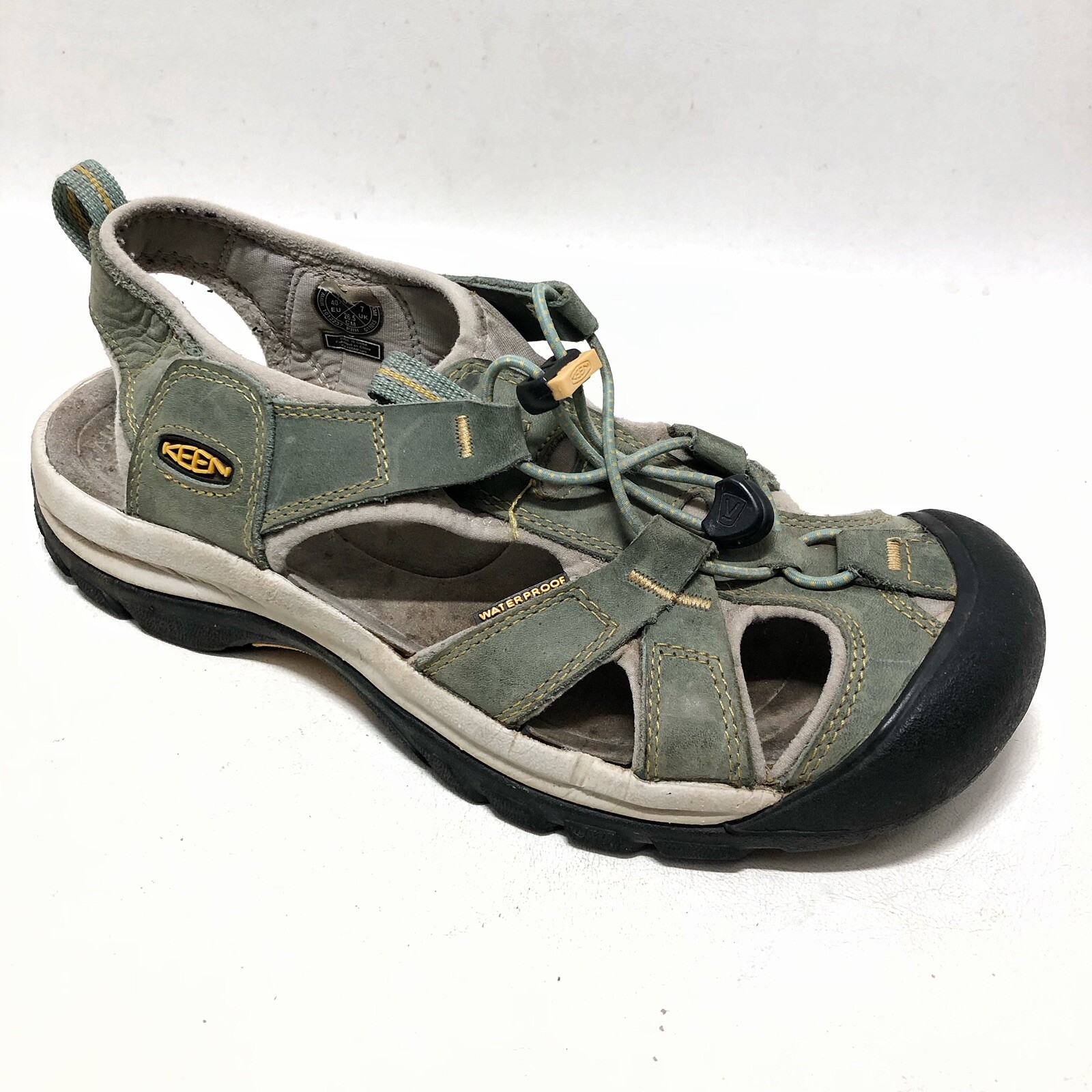 Sandali impermeabili Keen Venice pescatore verde oliva taglia 9 5 40 spiaggia escursionismo