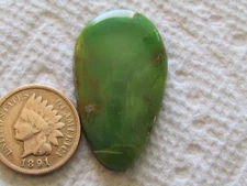 Green Alunite Cab 25 carat rare free form hand cut green apple cabochon 