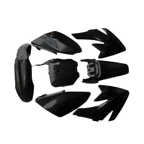 Kit de plástico BLK y tanque de gasolina y asiento alto y tornillos para moto de cross Honda CRF70 XR70 Foto 3 de 4