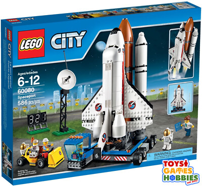 *NEW* LEGO CITY Spaceport 60080 Spaceship Space Shuttle Rocket NASA  Astronaut 673419230537|