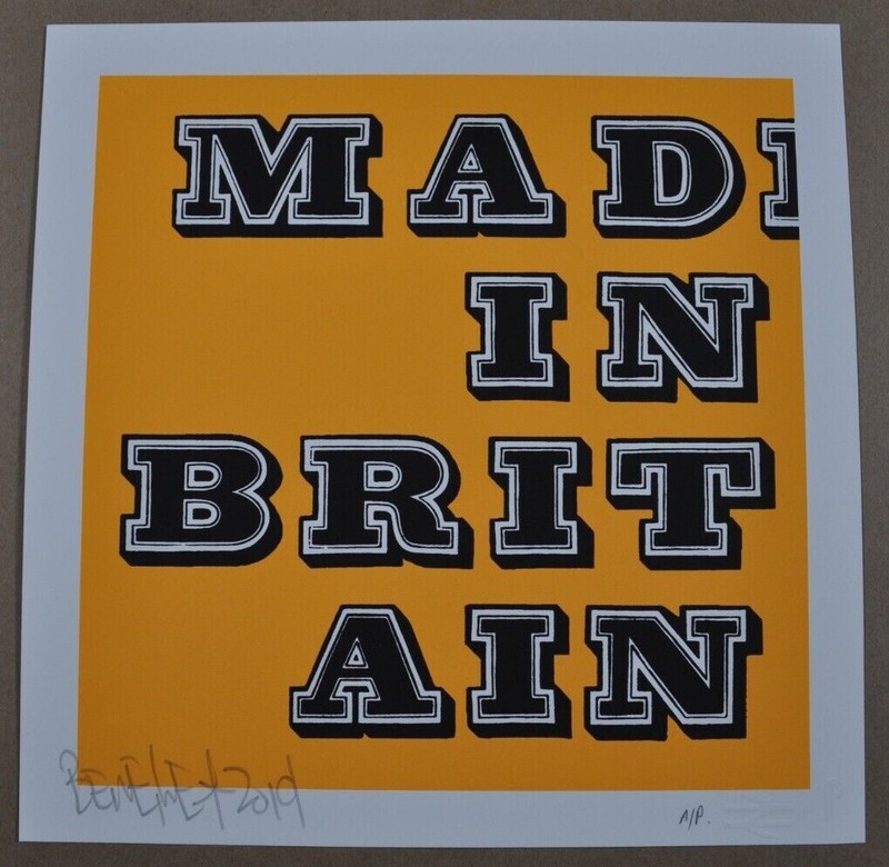 A - Ben Eine - Made In Britain - Orange - AP Edition - 2019