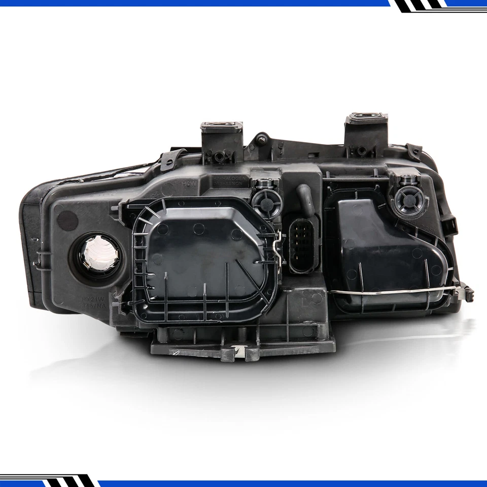Par de faros proyectores de repuesto negros diestros+derechos para Audi A4/S4 2002-2005 Foto 2 de 4