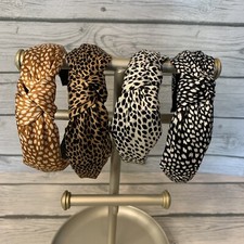 4 Pack Women Wide Headbands Twist Knot Fashion Wrap Hoop Nonslip Animal Boho