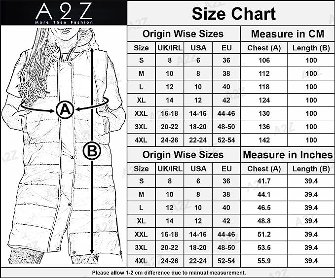 A2Z Ladies Adults Sleeveless Gilet Oversized Hooded Quilted Pad Vest