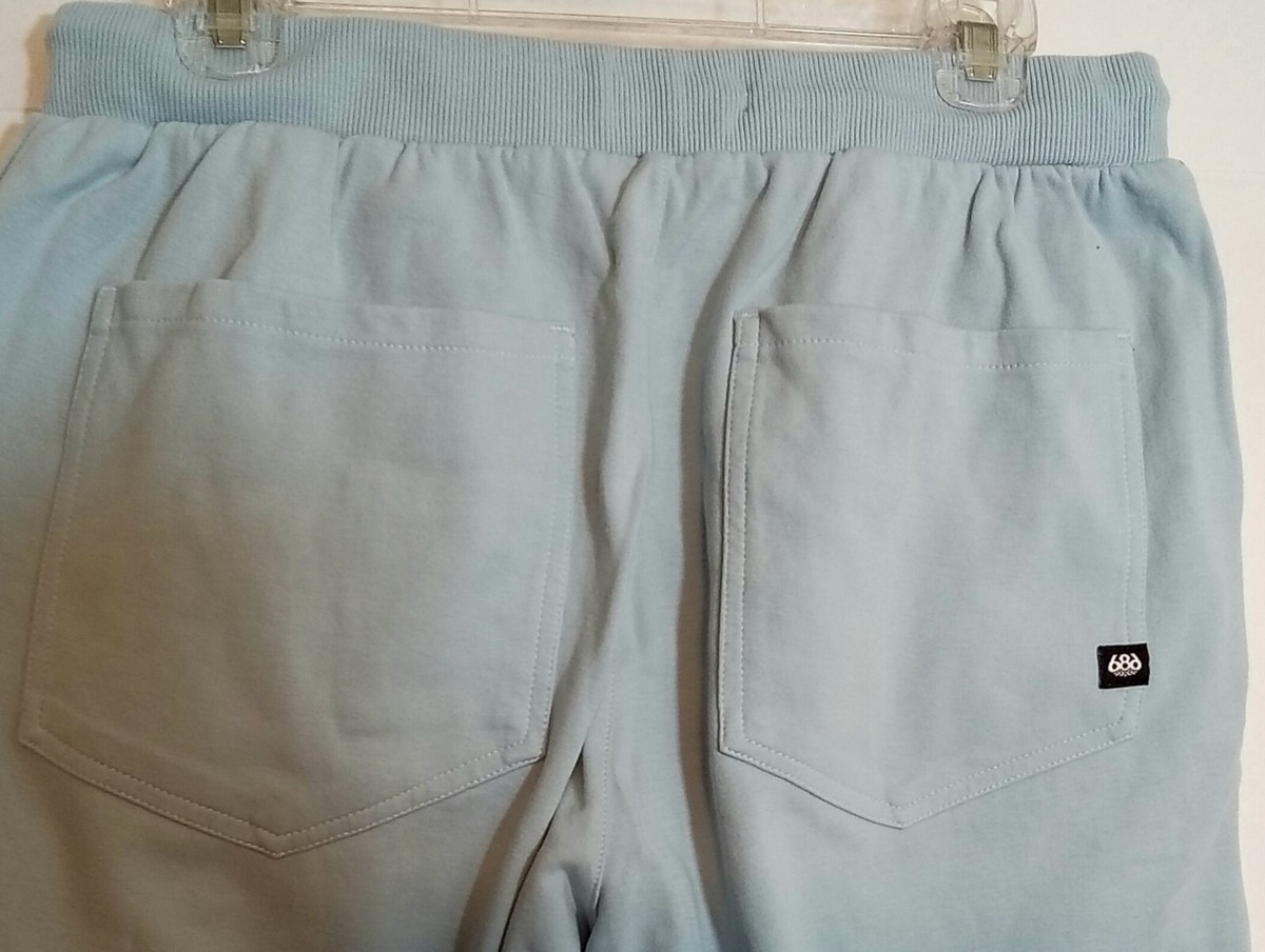 686 Everywhere Double Knit Shorts Blue Fog Men display picture 1