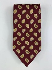 Stafford Multi Color Paisley Men's Necktie Tie 100% Silk Made in USA